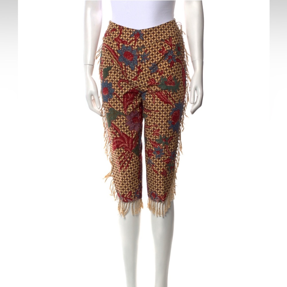 Antonio Berardi Printed Straight Leg Pants | size Small